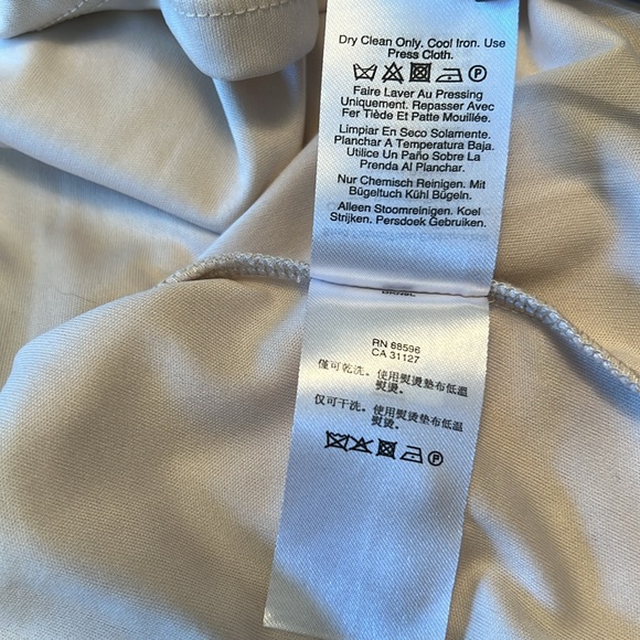 DNKY Size 10 EUC Animal Print Long Sleeve V-Neck Tiered Chiffon Dress (0120) - Picture 11 of 11